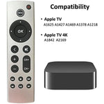 Universal Replacement Remote Fit for Apple TV 4K/ Gen 1 2 3 4/ HD A2169 A1842 A1625 A1427 A1469 A1378 A1218 Without Voice Command/Plastic