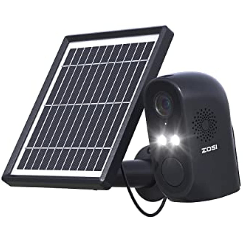 C1 1080P Wire Free Rechargeable Battery Powered Camera With Solar Panel Multiple Storage Options