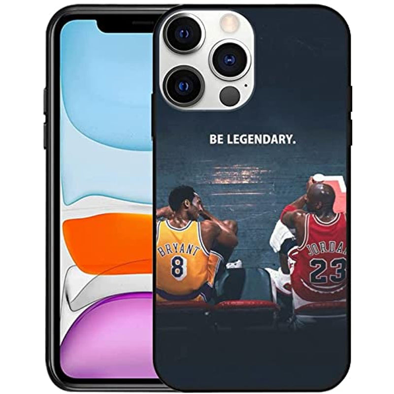 Designed For Iphone 13 Pro Case Basketball Superstars Kobe Bryant Mj Design Compatible With Iphone 13 Pro Case 6 1 Inch Tpu Slim Fit Soft Cover Anti Scratch Shockproof Case Kobe Jordan