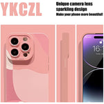 Heart Pattern Full Camera Lens Protective Slim Soft Shockproof Phone Case for iPhone 14 Pro Max 711