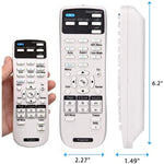 Replacement Remote Control for Epson PowerLite 1263W/ 955WH/ 965H/ 97H/ 98H/ 99WH/ S27/ W29/ X27 EX7230 Pro, EX7235 Pro