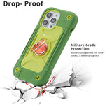 Heavy Duty Shockproof Military Grade Rugged Cover with 2 Pack Glass Screen Protector + 1 Pack Camera Lens Protector for iPhone 14 Pro Max 802