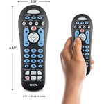 Big Button Three-Device Universal Remote, Black