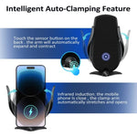 15W Fast Charging Phone Holder Mount for iPhone 14 13 12 11, Samsung Galaxy S23+ S22, etc. 221