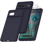 Google Pixel 7 Case With Screen Protector 2 Packs Shockproof Liquid Silicone Cover
