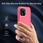 Heavy Duty Shockproof Full Body Protection 3 in 1 Silicone Rubber & Hard PC Rugged Durable Phone Cover for iPhone 14 Pro Max 761