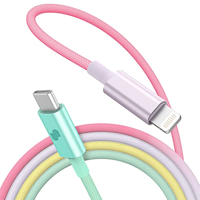 Iphone Charger Cable Braided Nylon Type C To Lightning Cable