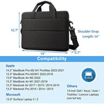 13 13 6 Laptop Sleeve With Luggage Strap For Surface Laptop Apple Dell Xps 13 Hp Aer Samsung Black