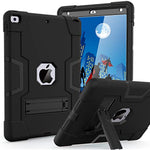 Slim Heavy Duty Shockproof Rugged Protective Case With Built In Stand For Ipad 9Th Generation Ipad 8Th Generation Ipad 7Th Generation