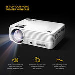 Home Projector Max 1080P Hd With Tripod Case