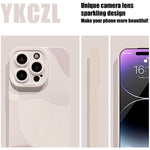 Heart Pattern Full Camera Lens Protective Slim Soft Shockproof Phone Case for iPhone 14 Pro Max 719