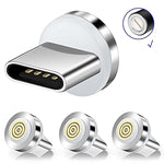 Multiple Magnetic Connector Tips Head Usb Android Devices With 1 Contact Points