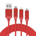 Multi Usb Long Charger Cable 3M 10Ft 6A Pd Fast Nylon Braided Cord