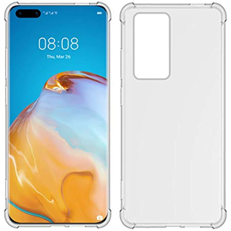 Huawei P40 Pro Clear Tpu Four Corners Protective Cover