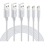 Iphone Charger 3Pack 6Ft Lighting To Usb A Charging Cord
