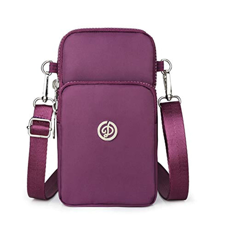 Travel Small Crossbody Bag Cell Phone Purse Wallet Case For Samsung Galaxy S21 S21 S20 Fe S20 Ultra S10 Plus Note20 Ultra Note10 A71 A72 A51 A52 A31S A21S A12 A02 Purple