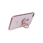 Cell Phone Ring Holder Stand Metal Phone Grip Finger Ring Kickstand 360 Rotation Unicorn Metal Ring Grip For All Smartphones And Tablets Rose Gold