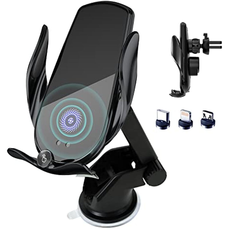 15W Fast Charging Phone Holder Mount for iPhone 14 13 12 11, Samsung Galaxy S23+ S22, etc. 217