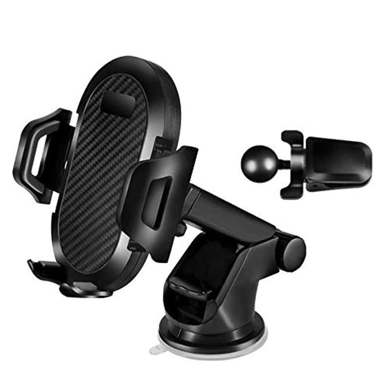 Cell Phone Holder For Car Dashboard Windshield Universal Air Vent Car Mount Fits All Smartphones 360 Degree Rotation Adjustable Cradle Desk Stand