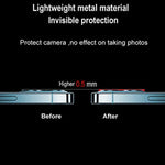 Ccwin Camera Lens Protector Compatible With Iphone 12 Pro Max 6 7 Inch Metal Camera Screen Protector Matte Cover Case With Cutouts No Glass Not Affect Flash Blue