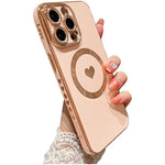 Cute Love Heart Soft Back Cover Raised Full Camera Lens Protection Case for iPhone 14 Pro Max 513