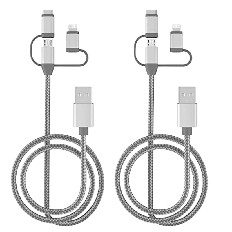 3 In 1 Charging Cord Adapter With Lightning Type C Micro Usb Port Connectors For Iphone