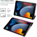 Slim Stand Hard Back Shell Protective Smart Cover Case for iPad iPad 9th Generation 2021/ iPad 8th Generation 2020/ iPad 7th Generation 2019