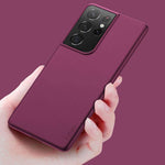 X Level Samsung Galaxy S21 Ultra Case Slim Fit Soft Tpu Super Ultra Thin Guardian Series S21 Ultra Phone Back Cover Light Protective Matte Finish Coating Case Compatible Samsung S21 Ultra Wine Red