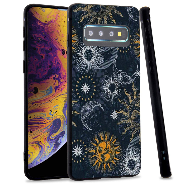 Space Planets Phone Case For Samsung Galaxy S10 Sloar Moon Patterned Case Cover Soft Tpu Cover Flexible Ultra Slim Anti Stratch Bumper Protective Boys Phonecasemoon Outer Space