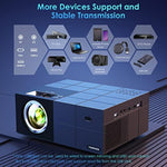 Outdoor Movie Projector With Screen And 300 Display Video Projector Compatible W Ios Android Win Tv Ps5