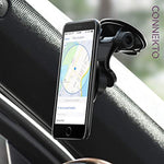 Connekto Magnetic Car Dashboard Arm A016 Universal Black Smartphone Holder For Vehicle Car Dash Rotates Tilts 4 Magnets Compatible Gel Pad Install