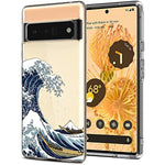 Soft Tpu Shock Absorption Slim Embossed Pattern Protective Back Cover For Pixel 6 Pro