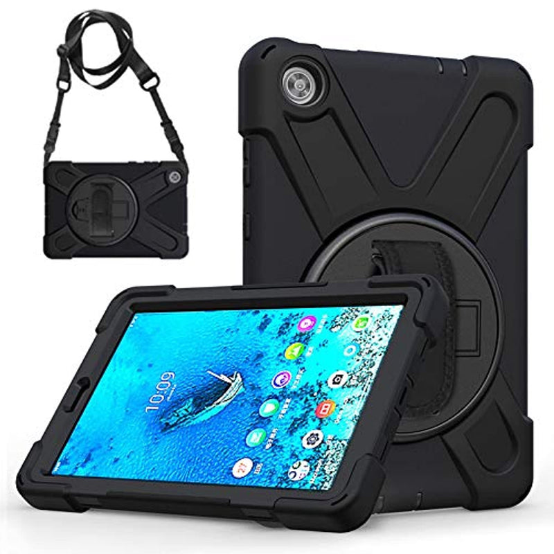 New For Lenovo Tab M8 Hd Case 2019 Tb 8505F Tb 8505X Case With Kickstand Shoulder Strap Case Heavy Duty Cover For Lenovo Tab M8 8 0 Inch Hd 2Nd Gen T
