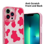 Ziye Heart Print Iphone 13 Pro Max Case Iphone 13 Pro Max Heart Pattern Protective Phone Case With Full Body Soft Tpu Camera Protection Anti Scratch Cover For Iphone 13 Pro Max 6 7 Inch Pink