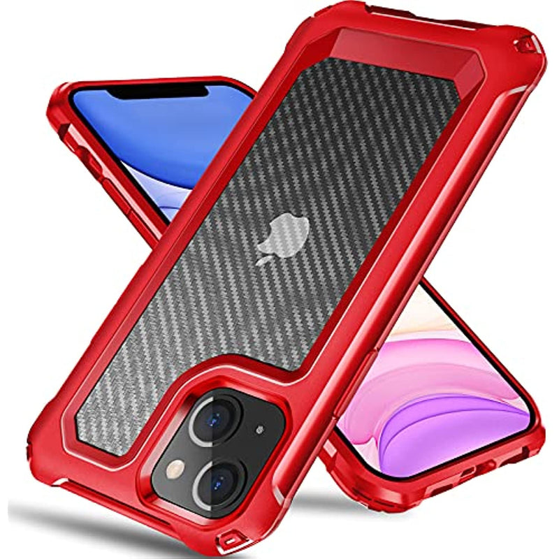 Anti Scratch Hard Carbon Fiber Back Protective Phone Case For Iphone 14