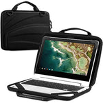 Protective Briefcase Shoulder Bag With Accessory Pouch For Up To 14 Macbook Samsung Dell Acer Asus Lenovo Hp Laptop Notebook Ultrabook