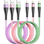 3Colorful Iphone Lightning Cable 3 Pack 6 6 6Ft