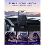 Super Stable & Easy Upgraded Air Vent Clip Car Phone Holder Mount Fit for All Cell Phones 1532