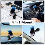 15W Fast Charging Phone Holder Mount for iPhone 14 13 12 11, Samsung Galaxy S23+ S22, etc. 227