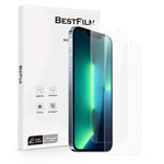 2 Pack Bestfilm Tempered Glass For Iphone 13 13 Pro 6 1 Inch Clear Screen Cover Full Coverage Screen Protector Bubble Free Anti Scratch