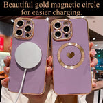 Cute Love Heart Soft Back Cover Raised Full Camera Lens Protection Case for iPhone 14 Pro Max 538