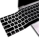 Premium Backlight Shine Through Silicone Keyboard Cover Protector For Macbook Newest Air 13 Inch 2018 Release A1932 Hollow Out Durable Keyboard Skin Film Usa Layout Black