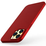 Rorsou Iphone 13 Pro Case Ultra Thin And Slim Lightweight Full Protection Coated Non Slip Matte Surface Hard Pc Cover With Comfortable Grip Compatible For Iphone 13 Pro Case 6 1 Inch Red