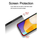 Compatible With Samsung Galaxy A13 5G Case Ultra Thin Soft Tpu Matte Finish Coating Phone Cases With Ring Holder Durable Silicone Anti Scratch Protective Shockproof Cover Black