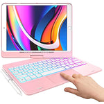 Ipad 7Th 8Th 9Th Generation Case With Keyboard 10 Color Backlight