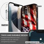 Compatible With Iphone 13 Pro Max Case Usa Soldier Patriotic American Usa Flag Retro Case For Iphone 13 Pro Max Men Boys Graphic Shockproof Soft Silicone Protective Cool Case For Iphone 13 Pro Max