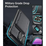 Shockproof Case with Camera Cover & Card Holder for iPhone 14 Pro Max 1331