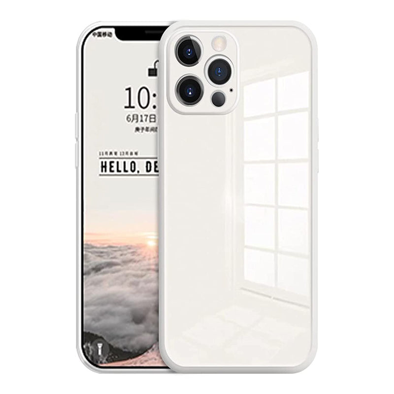 Case For Iphone 13 Pro Max Case In Full Lens Coverage Back With Tempered Glass Quality Luhuanx Case Compatible With Iphone 13 Pro Max Cases 5G In 6 7 Inch Glass White
