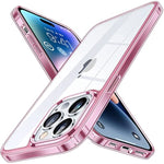 Magnetic Matallic Glossy Clear Iphone 14 Pro Case