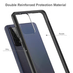 Coverl For Samsung Galaxy A72 5G Case With Tempered Glass Screen Protector Ultra Slim Fit Tpu Bumper Anti Scratch Minimalist Phone Case For Samsung Galaxy A72 Black